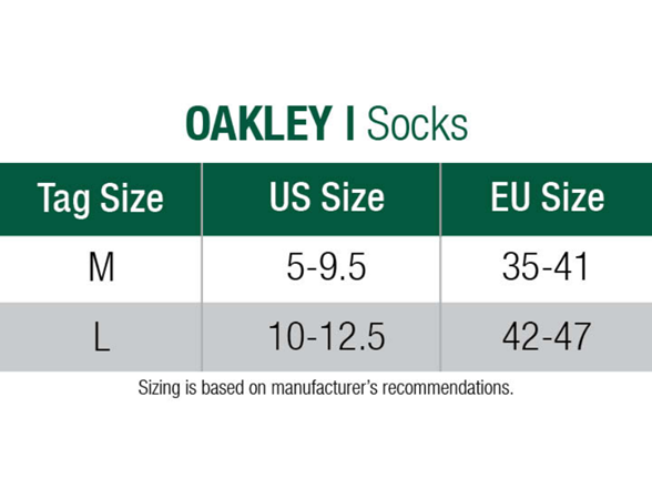 Oakley Men's B1B All Play Socks, Large