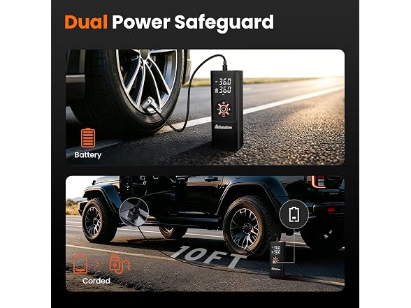 Achansfam Tire Inflator 7800mAh Compact