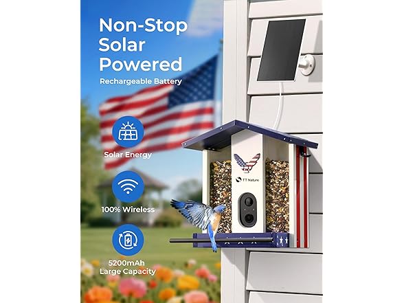 TT Nature Solar Bird Feeder Camera