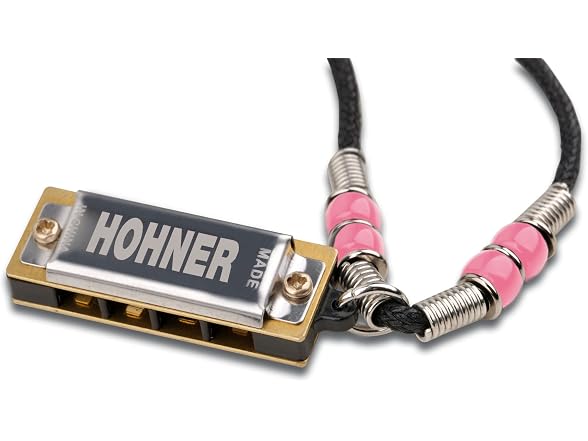 Hohner HOHNER Mini Harmonica Necklace Pink