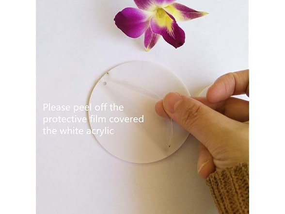 ACFENG Laser 15PCS White Acrylic Blanks Laser Cut 