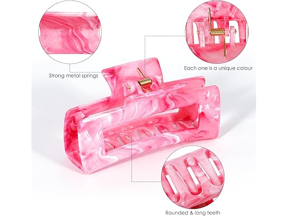 SHINLEA 3Pcs Hair Claw Clips for Women