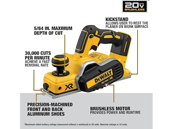 DEWALT DCP580B 20V MAX Planer
