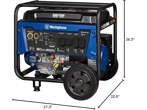 Westinghouse 12500 Peak Watt Home Backup Portable Generator