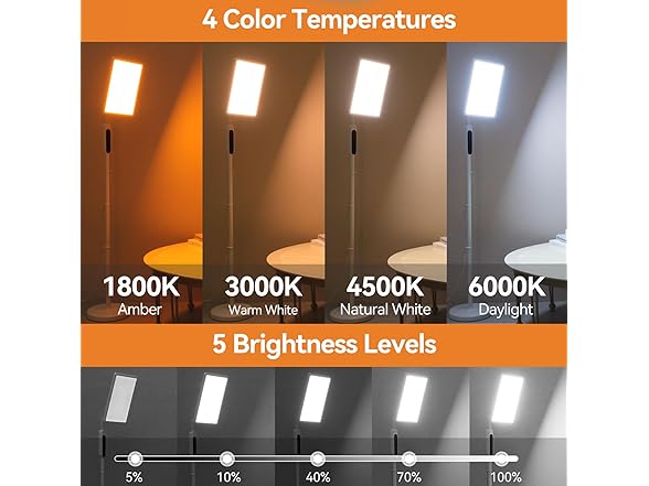 EVATEALE 12000 Lux Light Therapy Lamp