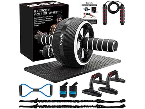 10 in 1 Ab Roller Wheel Exercise Kit