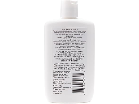 NOVUS 7082 | Heavy Scratch Remover #3 | 8 Bottle