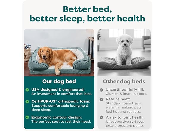 FurHaven Orthopedic Dog Bed, Sofa- Style