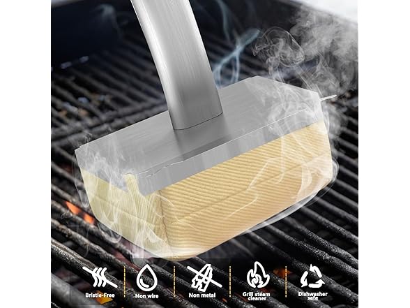 Grill Brush Bristle Free with Heads
