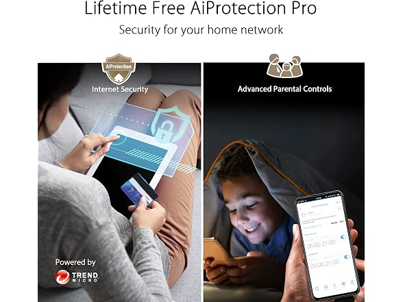 ASUS ZenWiFi - AX7800 WiFi 6 AiMesh Home Wireless System - Black (2-Pack)