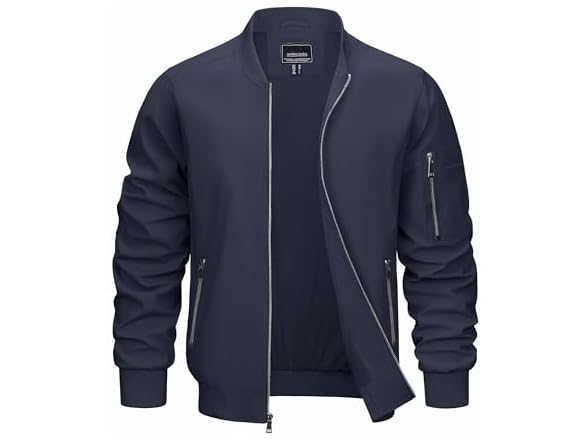 Crysully Men (L) Bomber Jacket Lightweight Coats