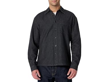 $9.99, Was $29.90, 66% Off! Mens Modern OversizedFit Denim Shirt dealfomo