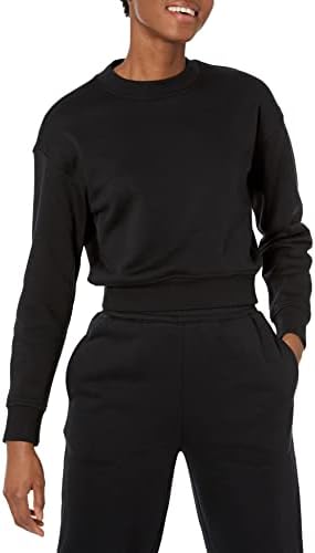 Amazon Essentials Women's Cropped Drop Shoulder Sweatshirt