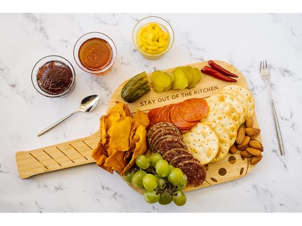 Fox Run Pickleball Paddle Charcuterie Boards, Set of 2 