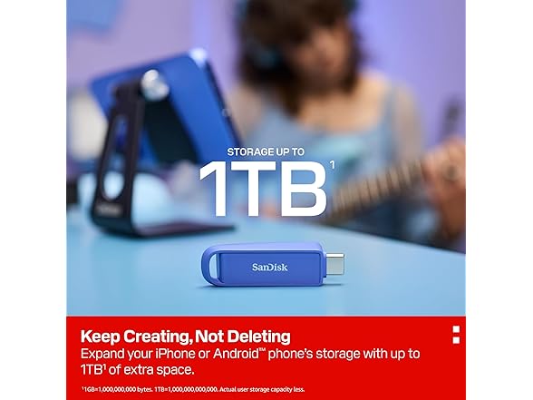 SanDisk 256GB Phone Drive with USB Type-C