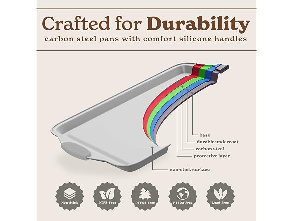 10-Pc Nonstick Stackable Bakeware Set