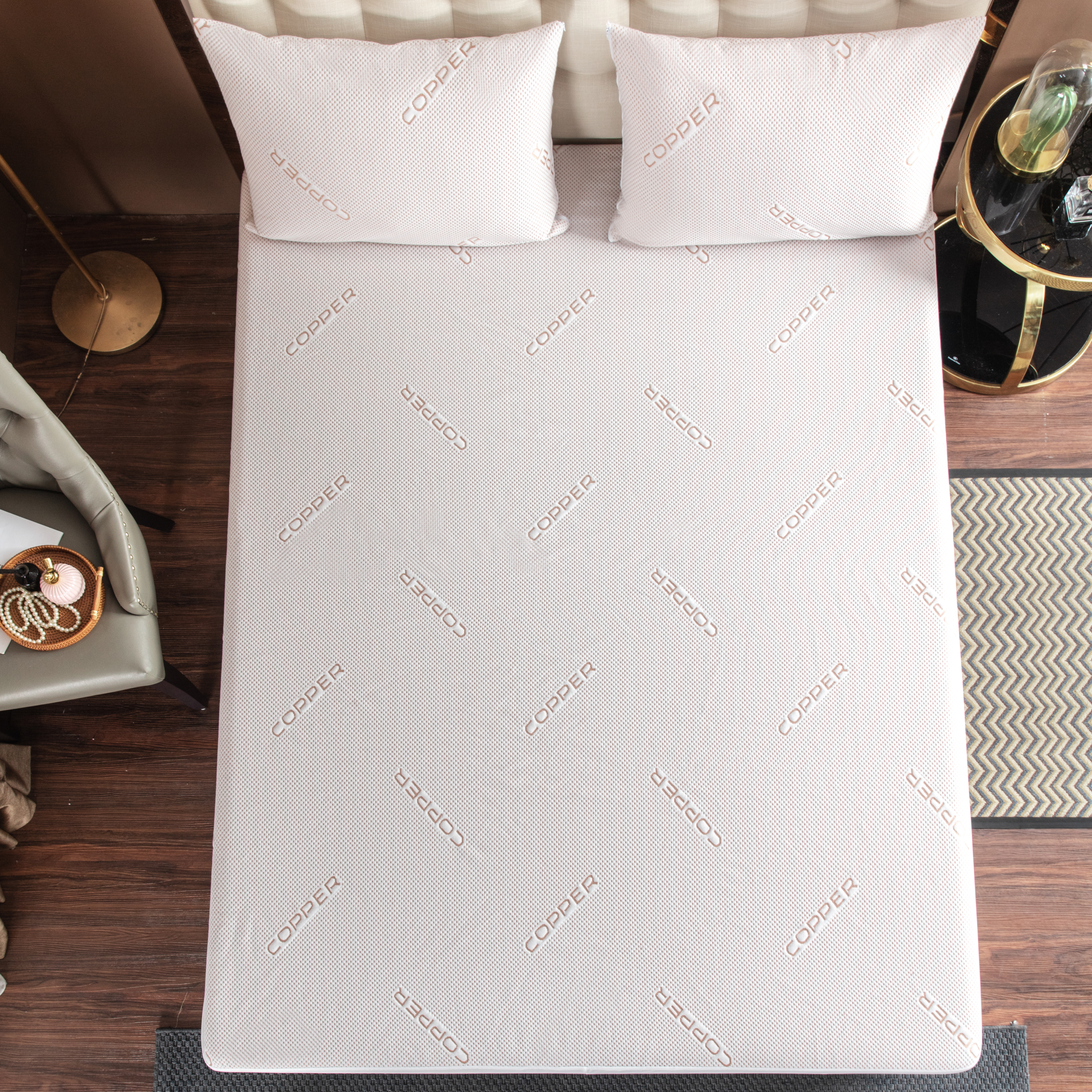 Copper Infused Waterproof Mattress Pad - Gallery 10
