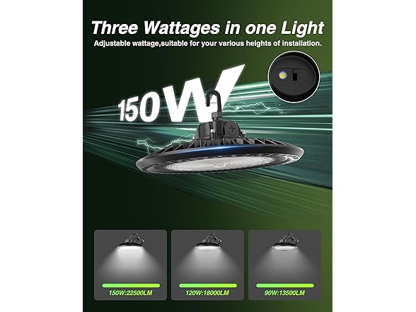 150W UFO LED High Bay Light 5000K