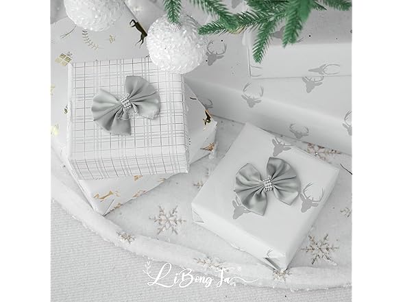 LiBongTa 3.5 Silver Bow Premade Bows