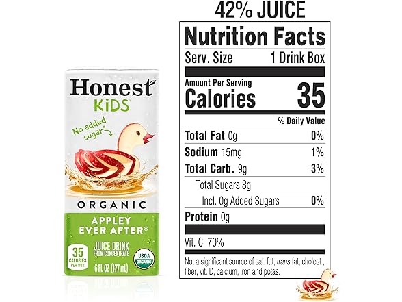 Honest Kids Apple 8pk