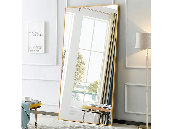 GlasFlength 71"x34" Gold Mirror