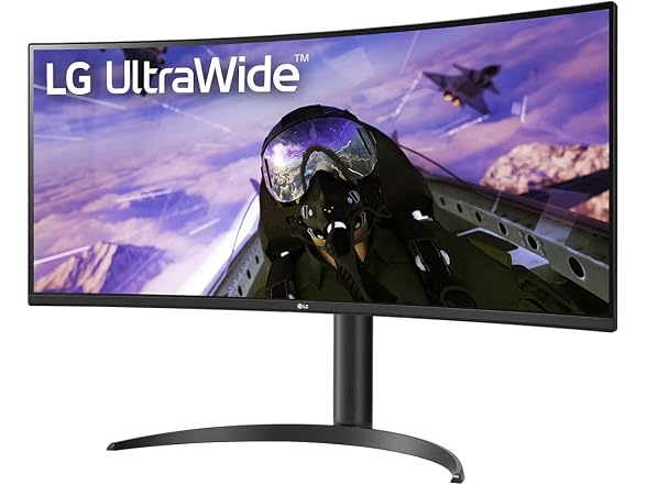 LG 34BP65C-B 34" 21:9 160 Hz FreeSync Curved VA Monitor