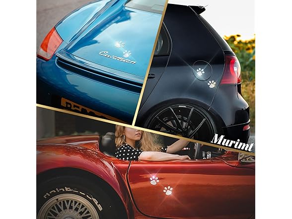 Murimt 2Pcs Car Bling Stickers
