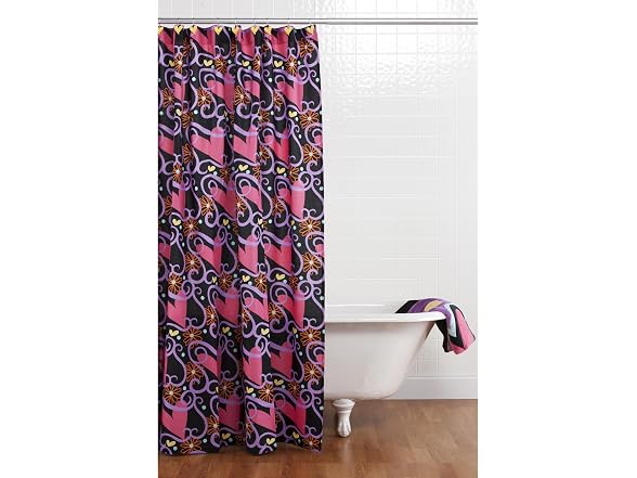 Sassy Shaylee Shower Curt with Hooks