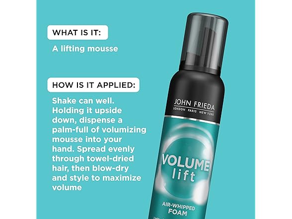 John Frieda Volume Lift Air Whipped Foam