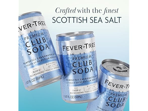 8PK Fever-Tree Club Soda – Premium Zero Cal