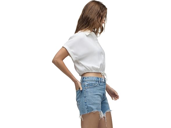 HUDSON Women's Drawstring Button Down