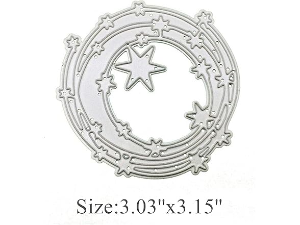 hinana Star Round Frame Metal Die Cuts