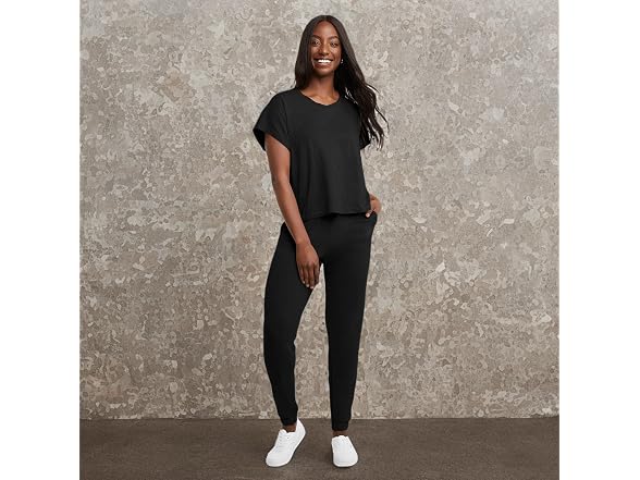 Hanes Women Originals Twisted Neck T-shirt