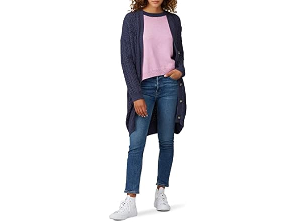 Rent The Runway Blue Cable Cardigan (XS)