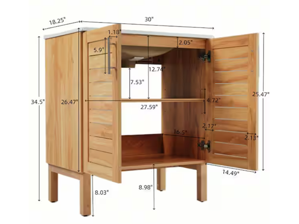 Christopher Knight Home Sutton 30" Bath Vanity