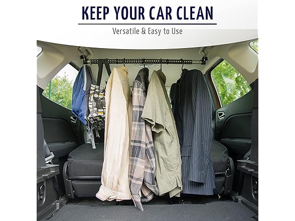 Zone Tech HA0007 Car Expandable Clothes Hanger Bar 