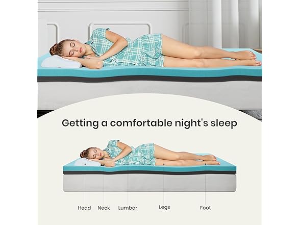 Maxzzz 4" Queen Size Mattress Topper