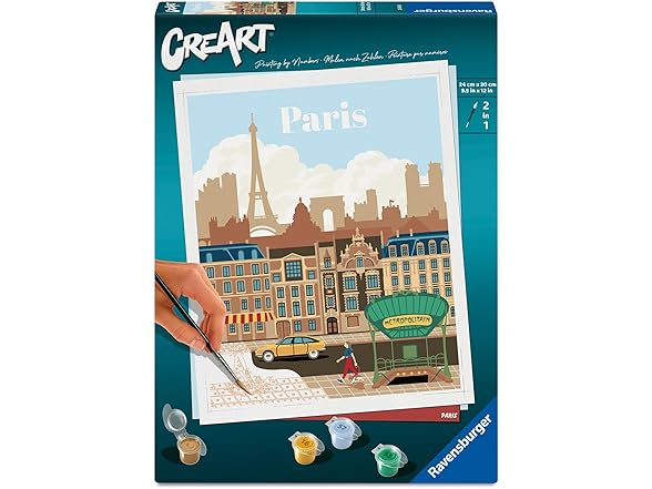 Ravensburger Relax CreArt Paris Paint by Numbers