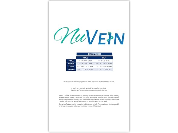 NuVein Compression Stockings 15 20mmHg XL