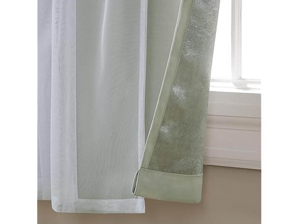 TOWN & COUNTRY LUXE Double Layer Indoor Curtains