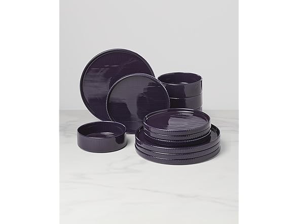 Lenox Modulus 12-Piece Dinnerware Set, Nightshade
