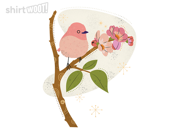 Pink Feather and Delicate Blossoms