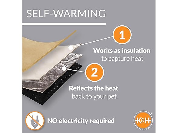 K&H Self-Warming Crate Pad, Mocha Large