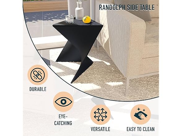 LeisureMod Randolph Side Table