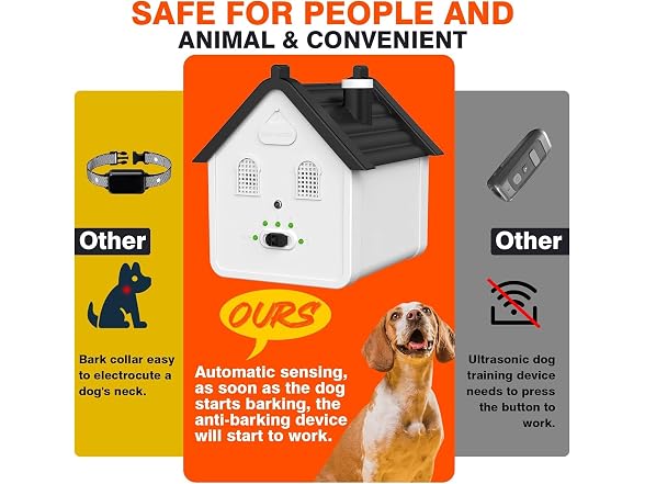 Anti Barking Device, 2 in 1 Ultrasonic Dog B
