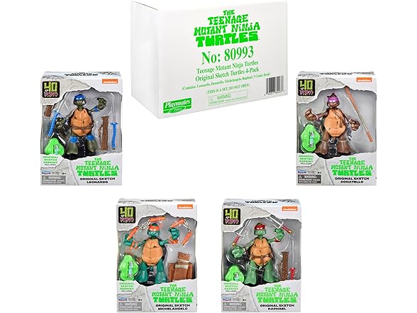 TMNT Original Sketch Collector Figure w Comic Book
