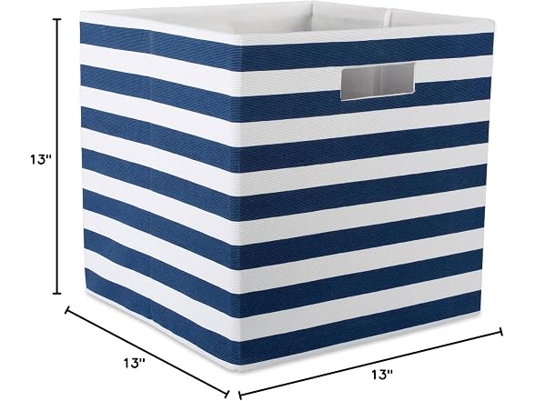 Polyester Cube Storage Collection Collapsible Hard Sided Bin