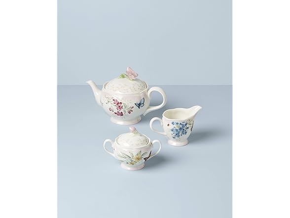 Lenox  Butterfly Meadow Pink Ombre 5-Piece Tea Set