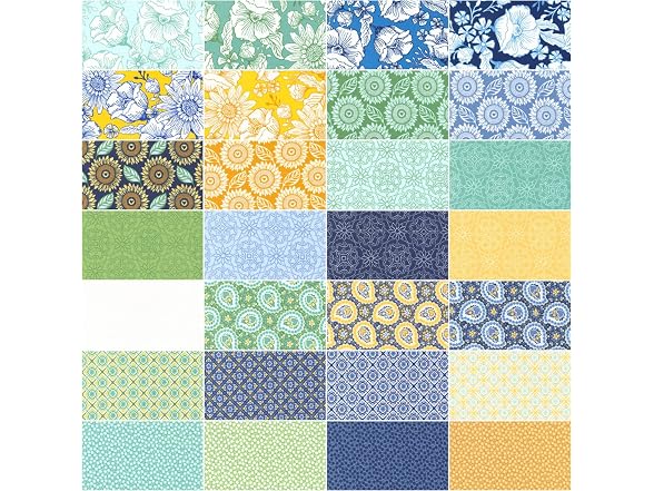 Moda Fabrics Sunflowers in My Heart 10" Precut Fabric Squares