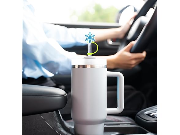 Snowflake Straw Cover Cap Silicone